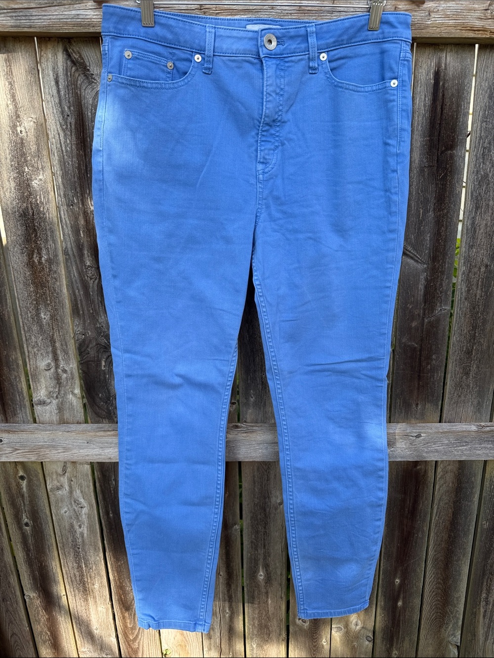 Vineyard Vines High Rise Skinny Jeans Size 31 Bright Blue Stretch Denim